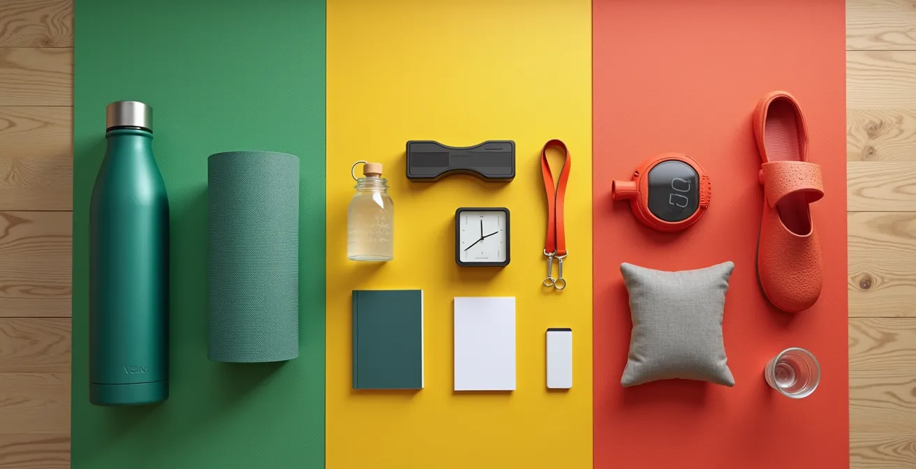 Dreistufiges Ampelsystem für flexible Gesundheitsroutinen visualisiert