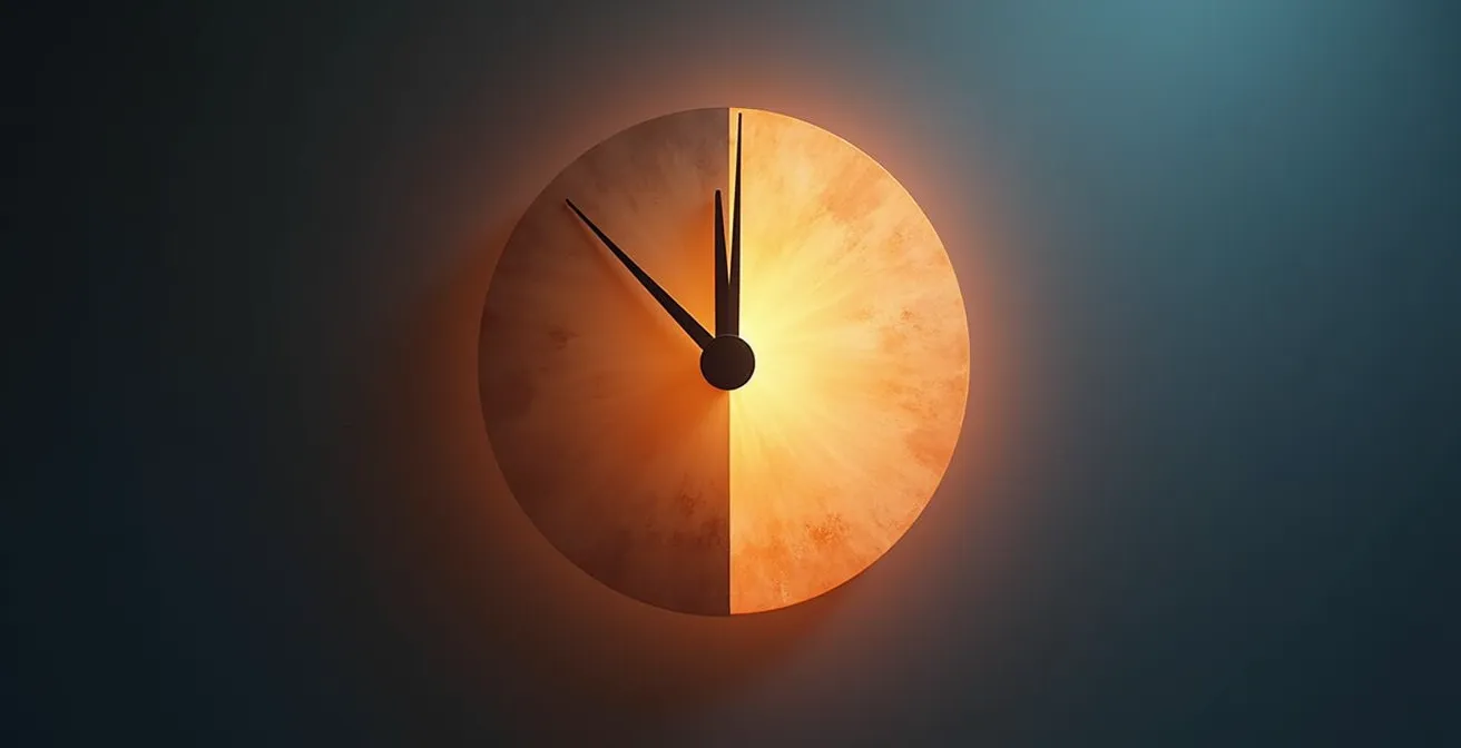 Symbolische Darstellung verschiedener Chronotypen durch abstrakte Zeitmuster