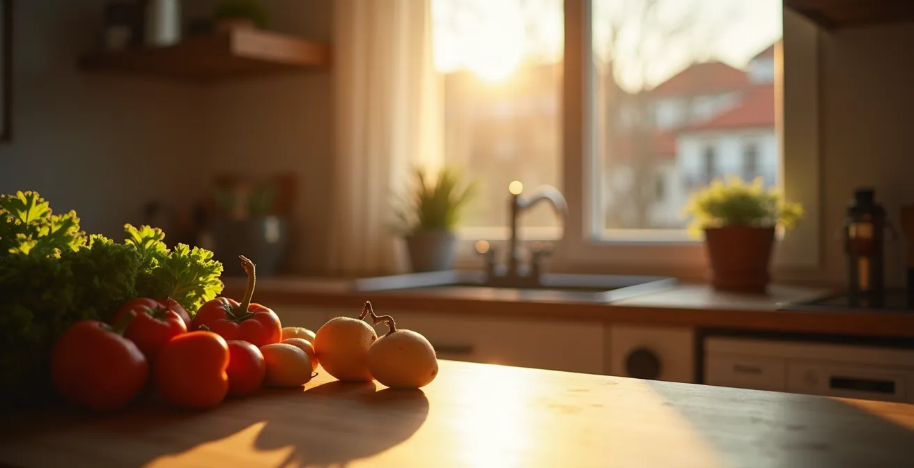 Abstrakte Darstellung schädlicher Alltagsgewohnheiten für den Stoffwechsel