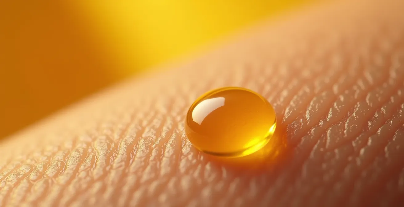 Vitamin C und E Moleküle schützen Hautzellen vor UV-Strahlung